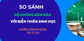 So sánh độ không đảm bảo với biến thiên sinh học