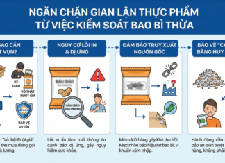 Ngăn chặn gian lận thực phẩm từ việc kiểm soát bao bì thừa