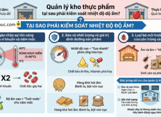 Quản lý kho thực phẩm tại sao phải kiểm soát nhiệt độ độ ẩm?