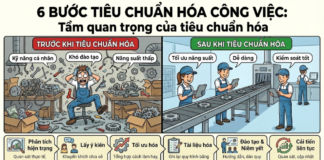 6 bước chuẩn hóa quy trình.